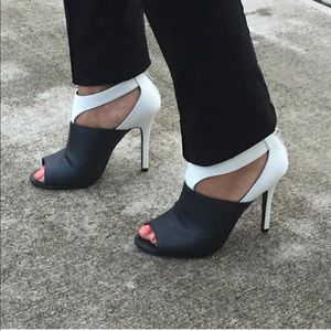 Black and White Cutout Shoetie
